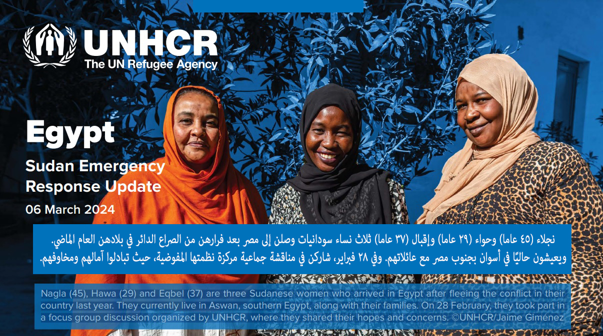 UNHCR in Egypt: Less than half of arrivals from Sudan registered