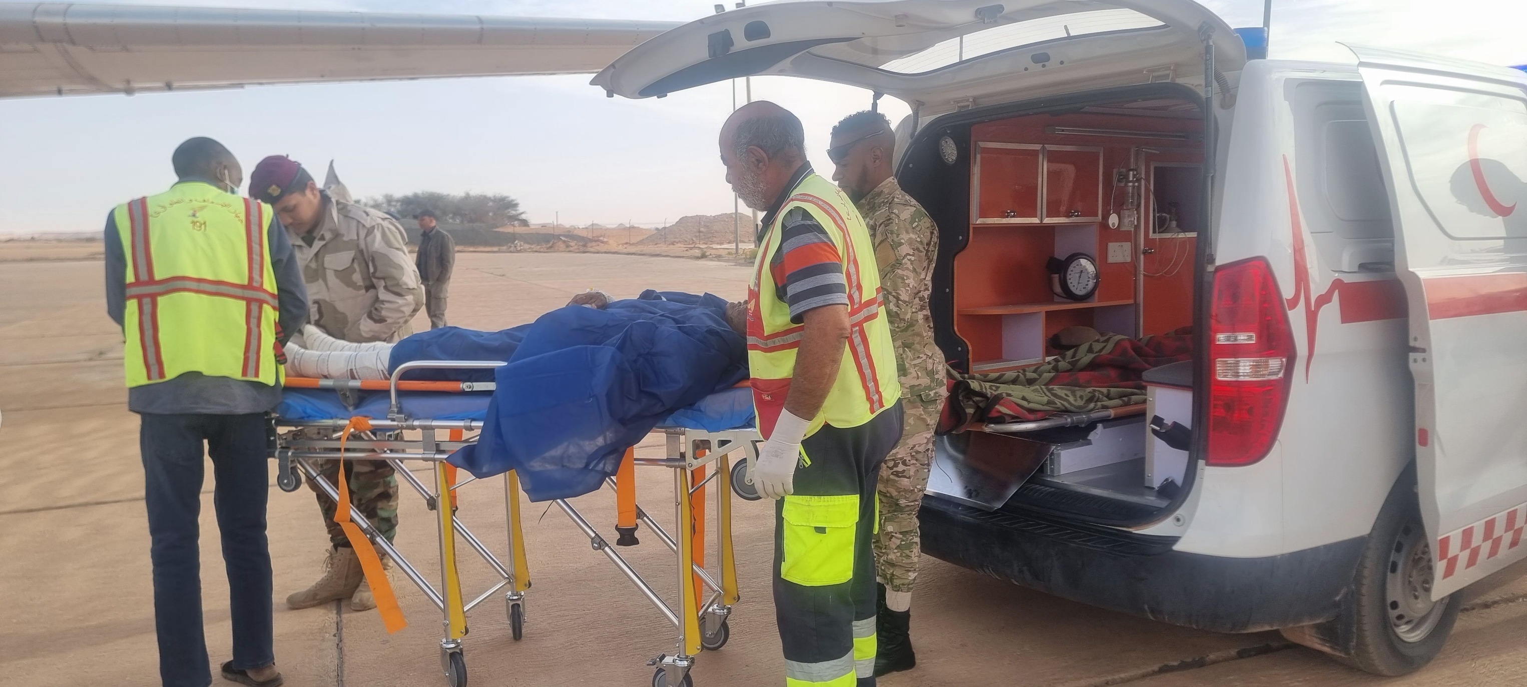 جهاز الاسعاف الليبي: وفاة 4 واصابة 12 سودانيين في الطريق الى ليبيا
