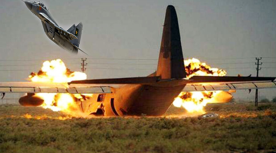 Nyala Plane Incident in Spanish Headlines