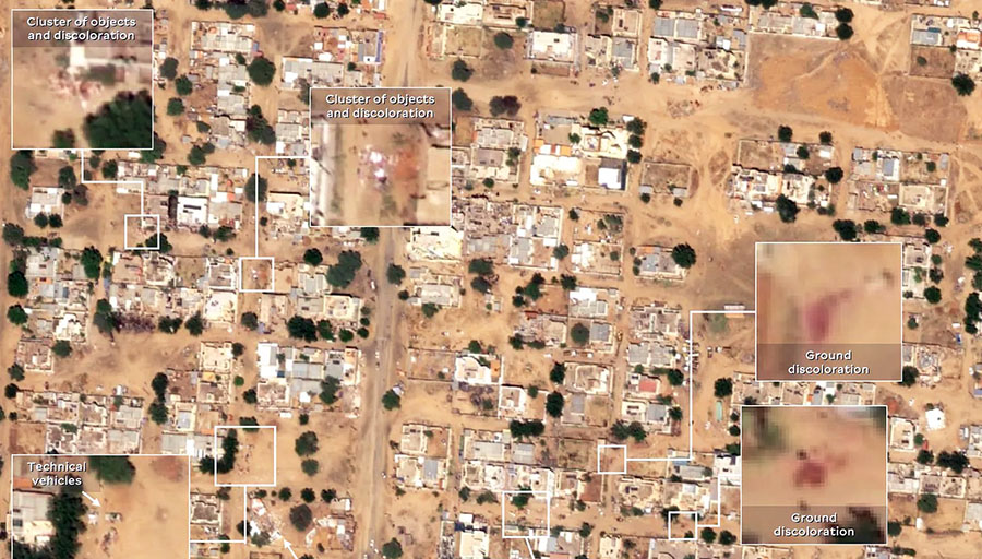 السودان: الدم مرئي من الفضاء