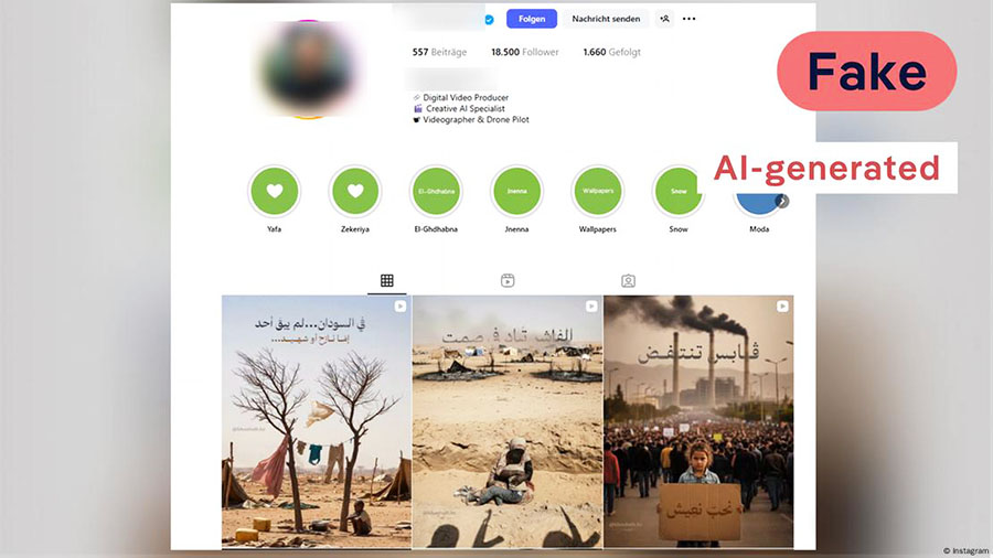 كيف ينتشر المحتوى المزيف حول حرب السودان